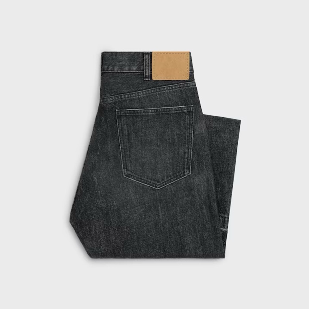 💯 Authentic Celine Wesley jeans in black ice rinse wash denim. - Picture 2 of 9